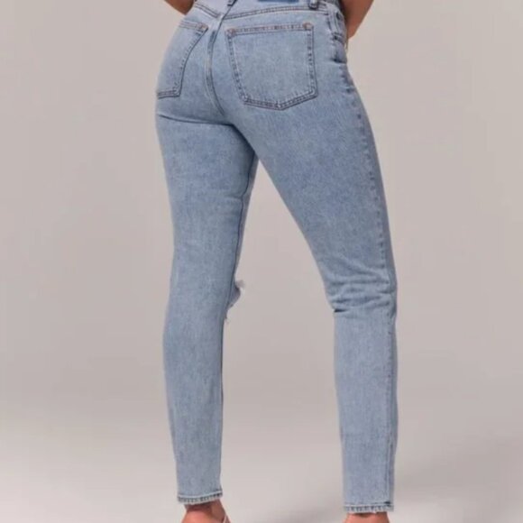 NWT* 30xLong Abercrombie The Skinny Hi-Rise Curve Love Jeans SAME DAY SHIPPING! - Picture 4 of 7